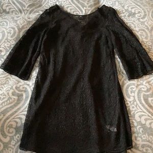 Black lace dress